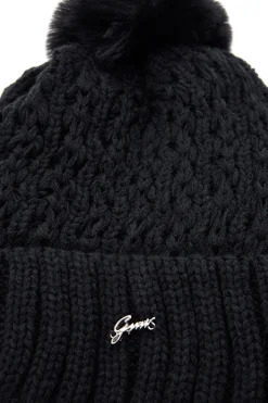 Cappello nero con pon pon interno caldo GianMarco Venturi CLASS 66303V