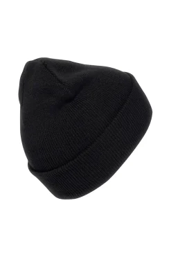 Cappello nero in maglia con logo ricamato Adidas NEW LOG BEA CUF