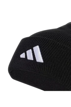 Cappello nero in maglia con logo ricamato Adidas NEW LOG BEA CUF