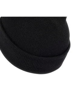 Cappello nero in maglia con logo ricamato Adidas NEW LOG BEA CUF