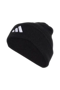 Cappello nero in maglia con logo ricamato Adidas NEW LOG BEA CUF