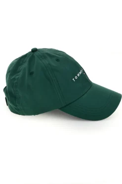 Cappello verde con logo ricamato Tommy jeans CAP
