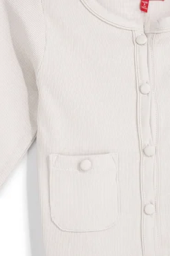 Cardigan beige in cotone con bottoni Pitt kids Pt-g-f-9055