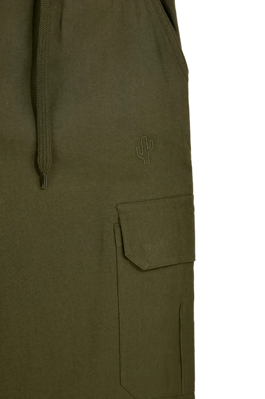 Cargo-Hose aus Baumwolle in Militärgrün Pittarello tierra NBY7070