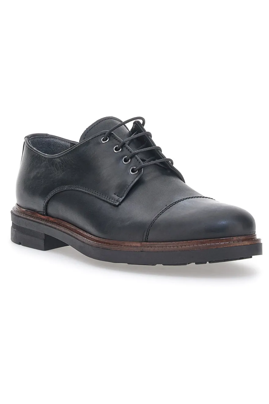 carpe Stringate Claremorris 222 Nero Vera Pelle