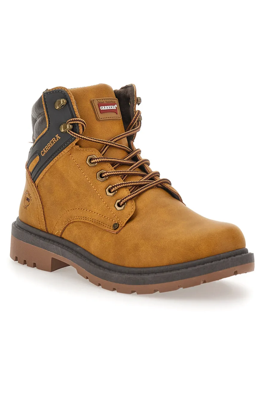 Carrera CAM759056068 Leder-Ankle-Boots mit gepolstertem Schaftrand