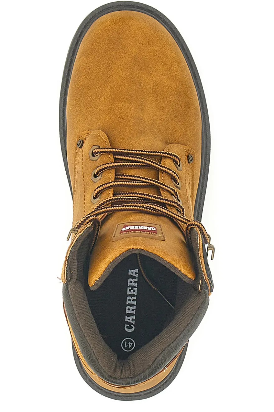 Carrera CAM759056068 Leder-Ankle-Boots mit gepolstertem Schaftrand