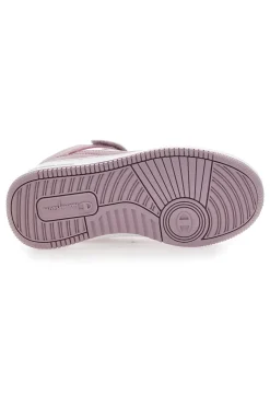 Champion – RD18 Mid G PS – Rosa-weiße, mittelhohe Sneakers mit Klettverschluss
