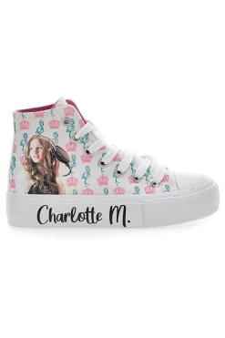 Charlotte 7901 Weiße Mid-Cut-Sneaker