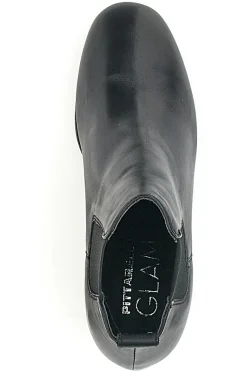 Chelsea Boots con Tacco Pittarello Glam 44225 Nero Vera Pelle