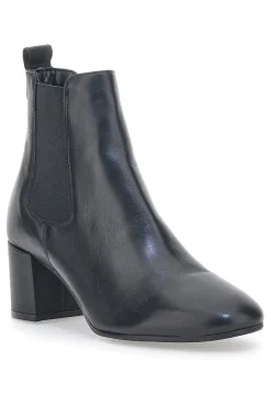 Chelsea Boots con Tacco Pittarello Glam 44225 Nero Vera Pelle