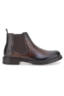 Chelsea boots marroni con inserti elastici Andrea Bruni OM08