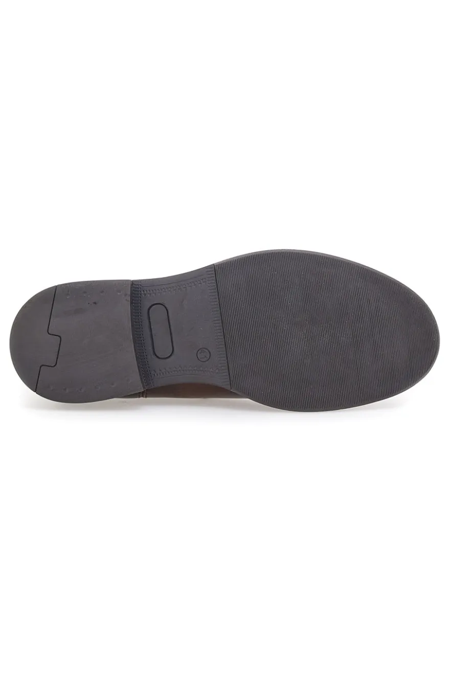 Chelsea boots marroni con inserti elastici Andrea Bruni OM08