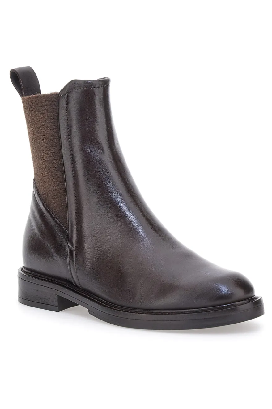Chelsea boots marroni in vera pelle Pittarello Must have T81228