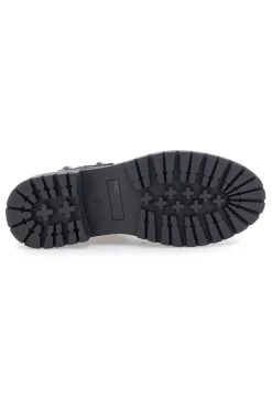 Chelsea boots neri con elastico laterale e borchie Cafe' Cost 200135