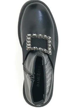 Chelsea-Stiefel mit Schnalle Dame Rose 843