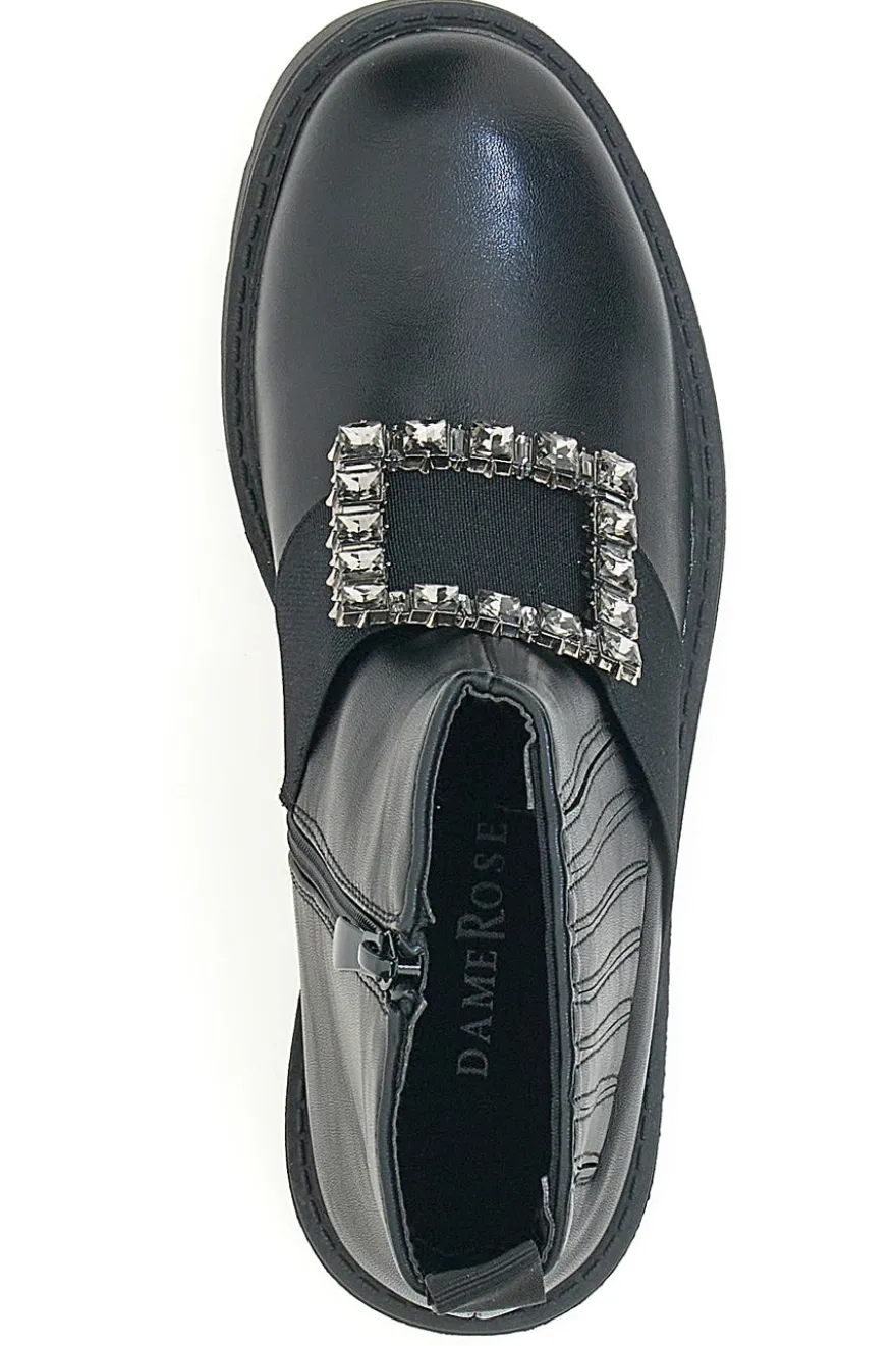 Chelsea-Stiefel mit Schnalle Dame Rose 843