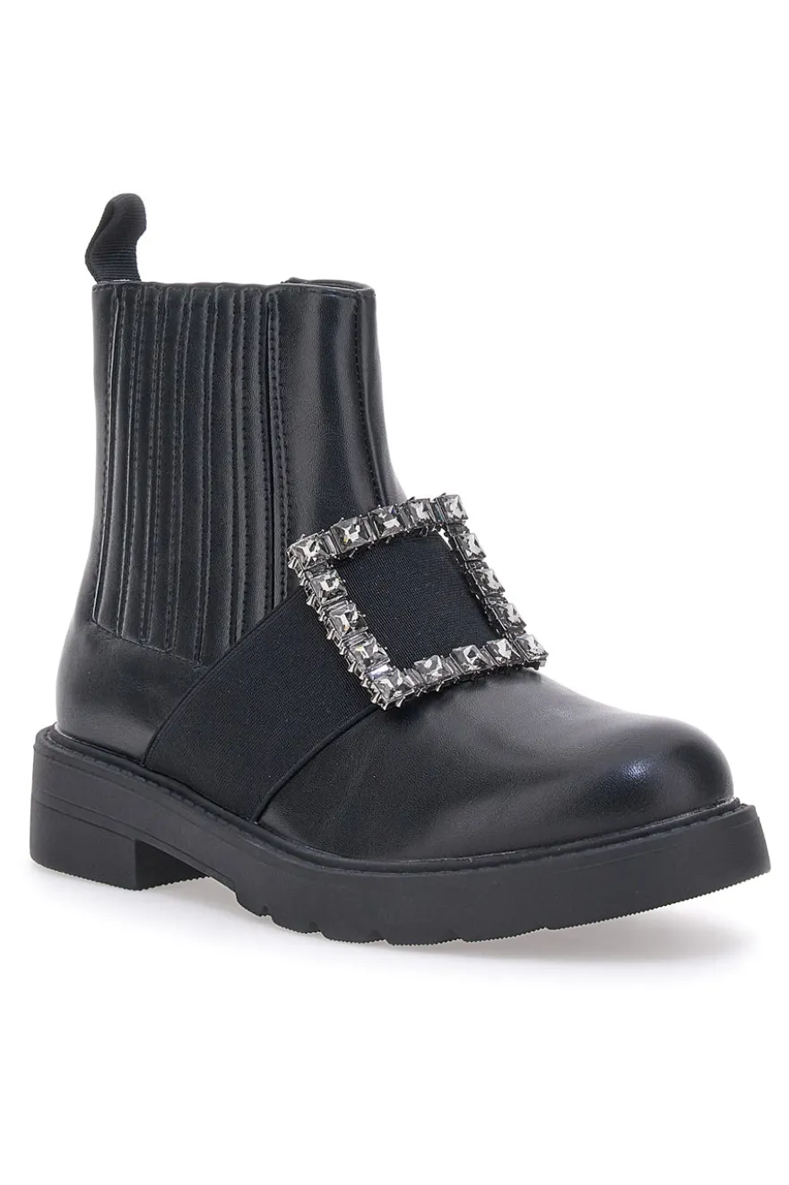 Chelsea-Stiefel mit Schnalle Dame Rose 843
