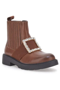 Chelsea-Stiefel mit Schnalle Dame Rose 843