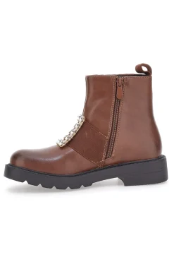 Chelsea-Stiefel mit Schnalle Dame Rose 843