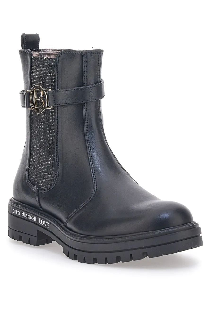Chelsea-Stiefel Schwarz Laura Biagiotti 8632