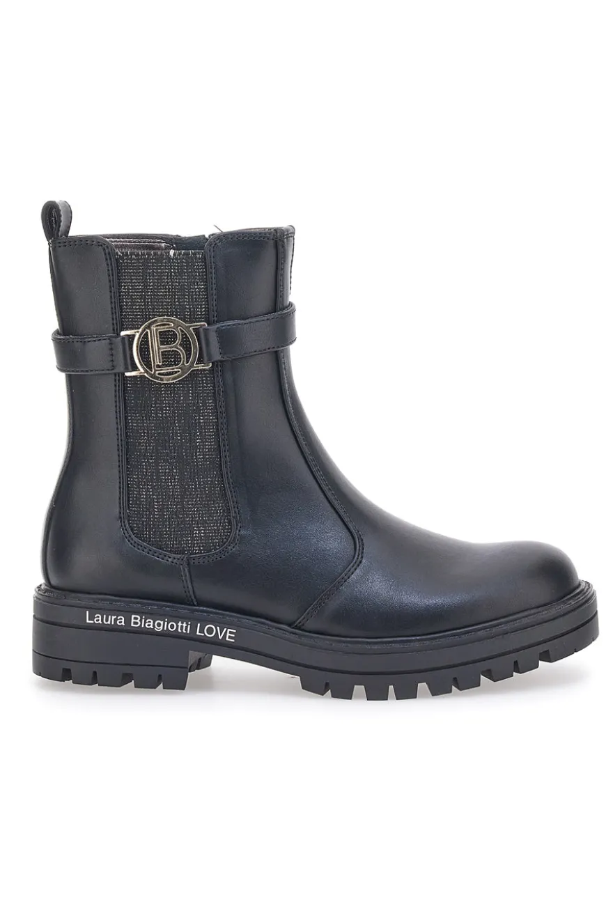 Chelsea-Stiefel Schwarz Laura Biagiotti 8632