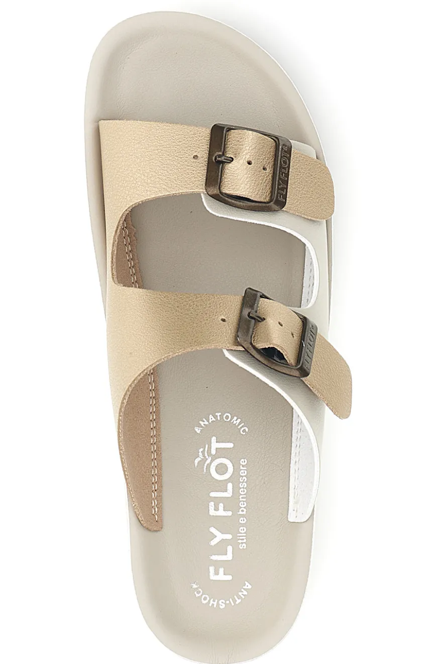Ciabatta beige con plantare anatomico Fly Flot 90420G64ZZ