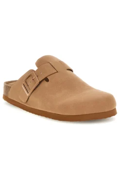 Ciabatta beige con sottopiede in pelle Superga S11U700