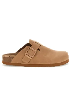 Ciabatta beige con sottopiede in pelle Superga S11U700