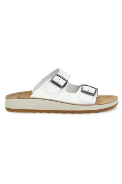 Ciabatta bianca con plantare anatomico Fly Flot 90770G642C