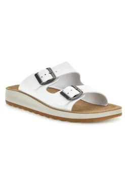 Ciabatta bianca con plantare anatomico Fly Flot 90770G642C