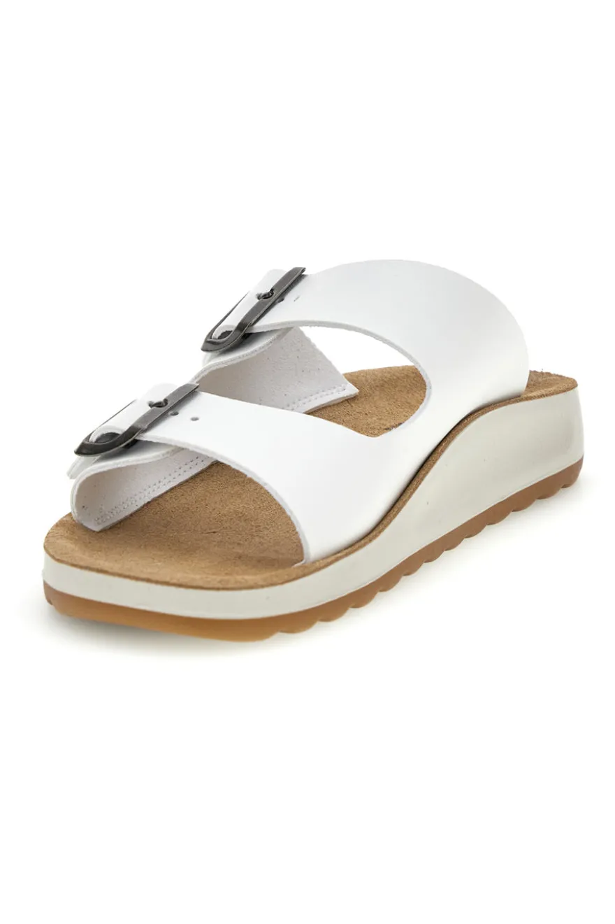 Ciabatta bianca con plantare anatomico Fly Flot 90770G642C