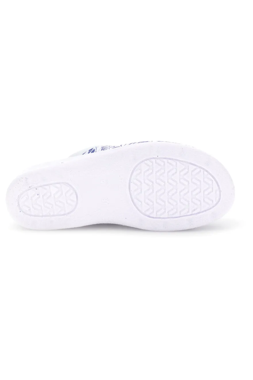 Ciabatta bianca e blu professionale con sottopiede in pelle Best Medical 2883