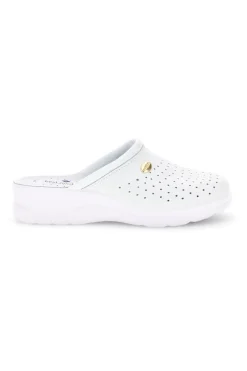 Ciabatta bianca professionale con sottopiede in pelle Best Medical 2883