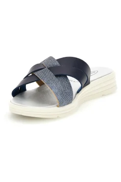 Ciabatta blu con fasce incrociate Plocadi A61JENV