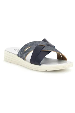 Ciabatta blu con fasce incrociate Plocadi A61JENV