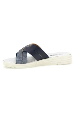 Ciabatta blu con fasce incrociate Plocadi A61JENV