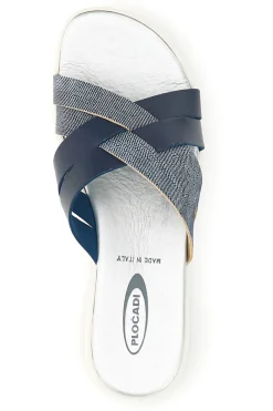 Ciabatta blu con fasce incrociate Plocadi A61JENV