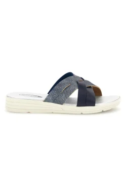 Ciabatta blu con fasce incrociate Plocadi A61JENV