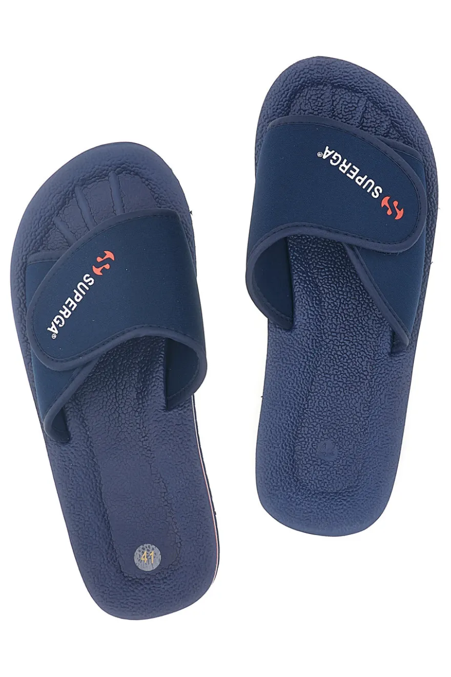 Ciabatta blu con fascia regolabile Superga S24E702
