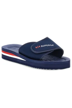 Ciabatta blu con fascia regolabile Superga S24E702