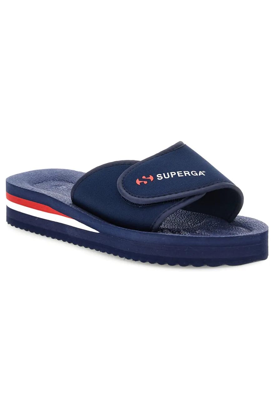 Ciabatta blu con fascia regolabile Superga S24E702