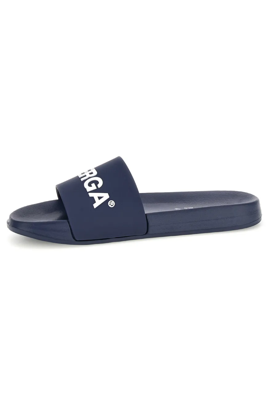 Ciabatta blu con logo Superga S24U433