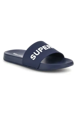 Ciabatta blu con logo Superga S24U433