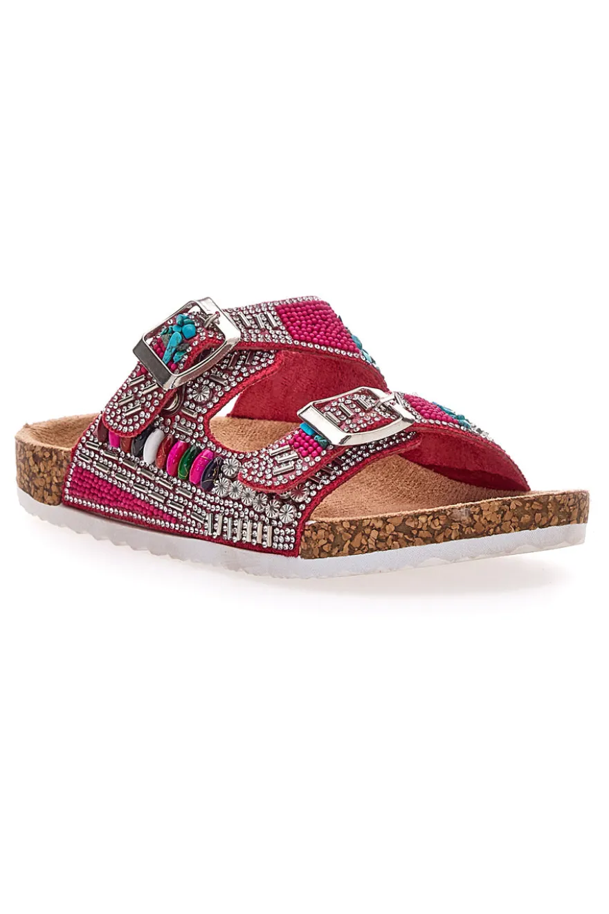 Ciabatta colorata a doppia fascia PITT KIDS 14404