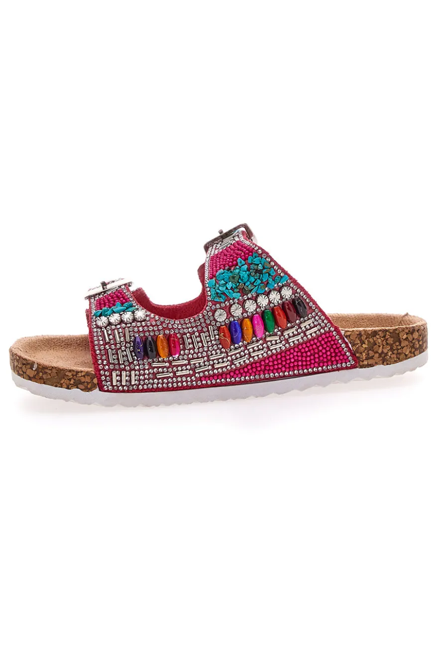 Ciabatta colorata a doppia fascia PITT KIDS 14404