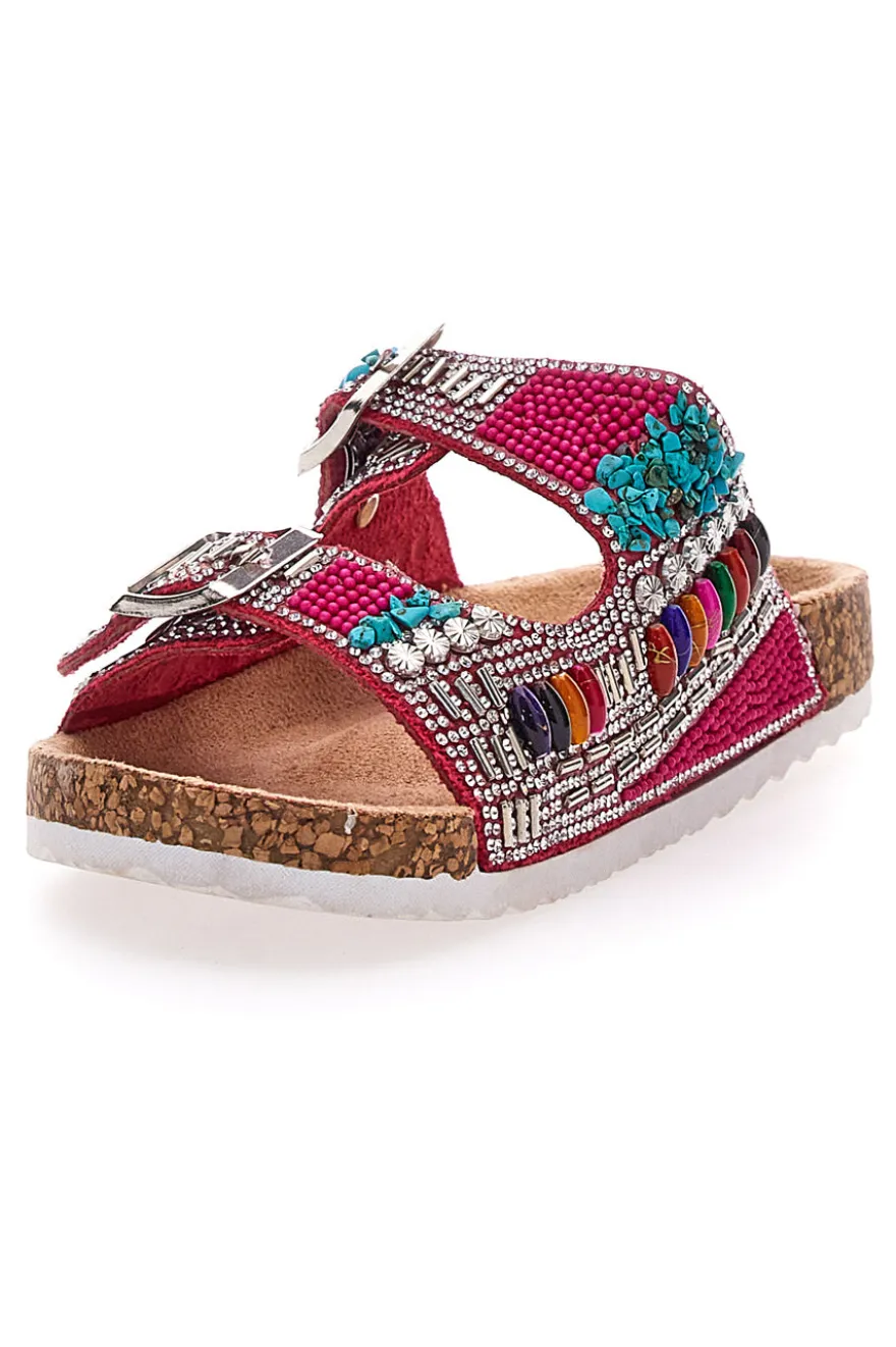 Ciabatta colorata a doppia fascia PITT KIDS 14404