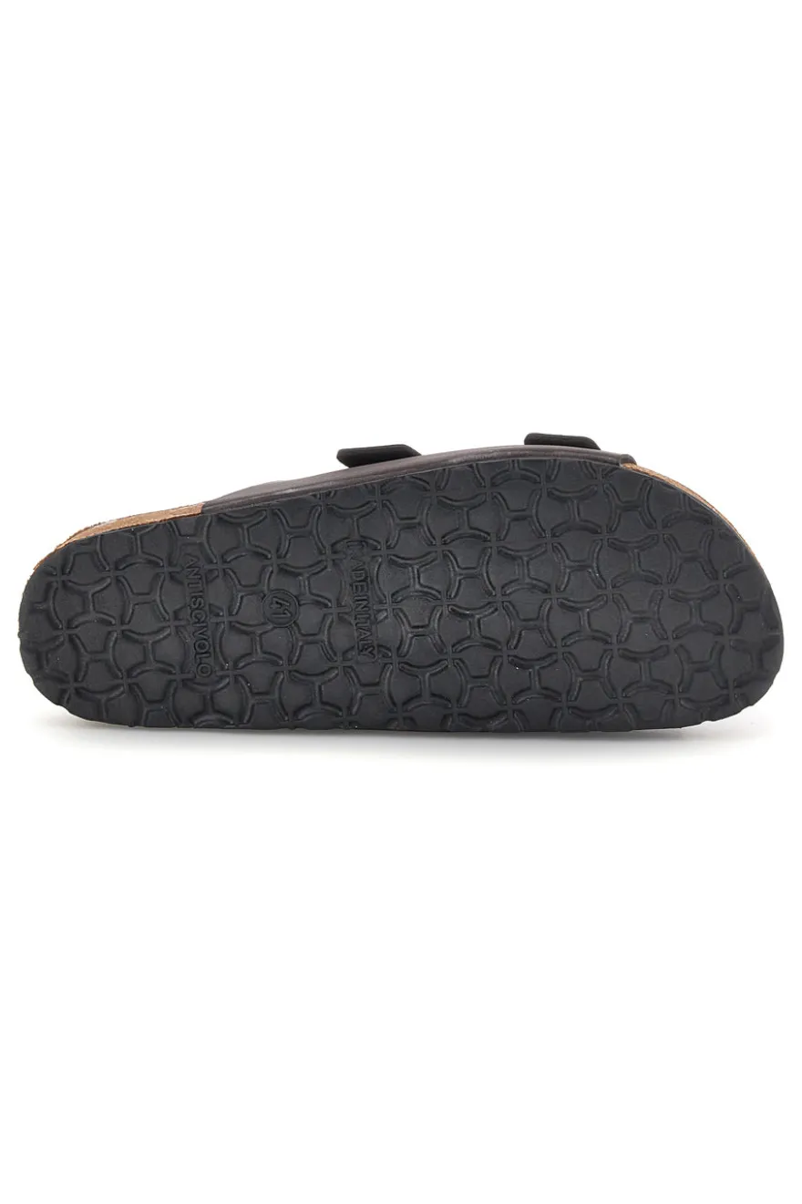 Ciabatta marrone in vera pelle Bio Up 101