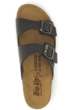 Ciabatta marrone in vera pelle Bio Up 101