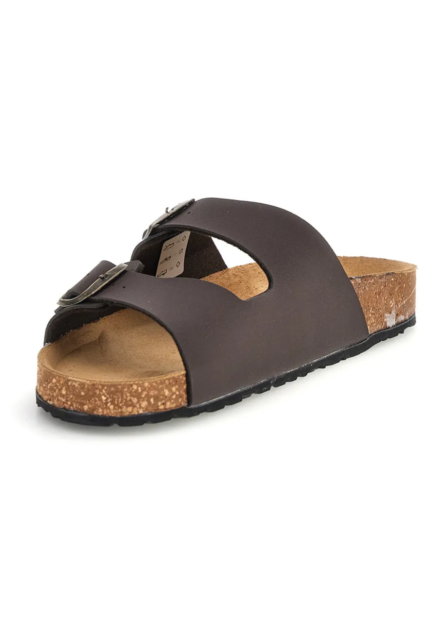 Ciabatta marrone in vera pelle Bio Up 101